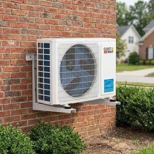 ENERGY STAR Certified 18000 BTU 25 SEER2 208-230V Mini Split Heat Pump with Bracket Heating at -25„ƒ - White - 18000