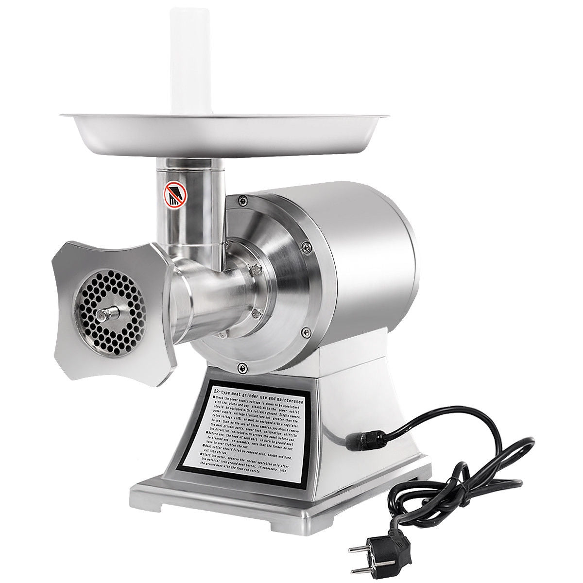 1100W Stainless Steel Heavy Duty #22 Electric Meat Grinder