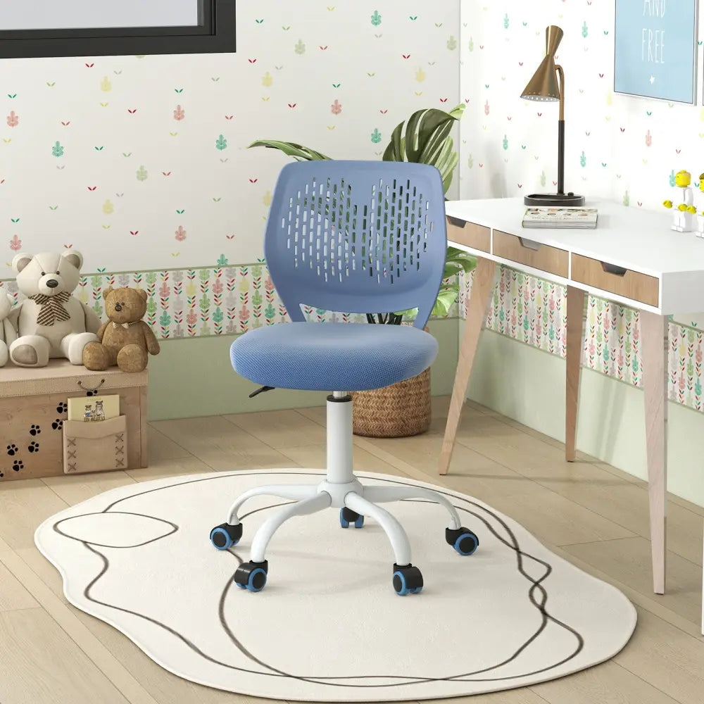 Ergonomic Children Study Chair with Adjustable Height-Blue - Blue - Kids Chairs & Seating