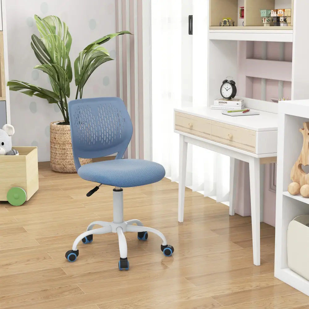 Ergonomic Children Study Chair with Adjustable Height-Blue - Blue - Kids Chairs & Seating