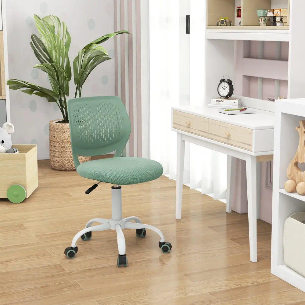 Ergonomic Children Study Chair with Adjustable Height-Green - Green - Kids Chairs & Seating