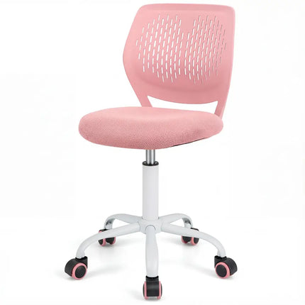 Ergonomic Children Study Chair with Adjustable Height-Light Pink - Light Pink - Kids Chairs & Seating