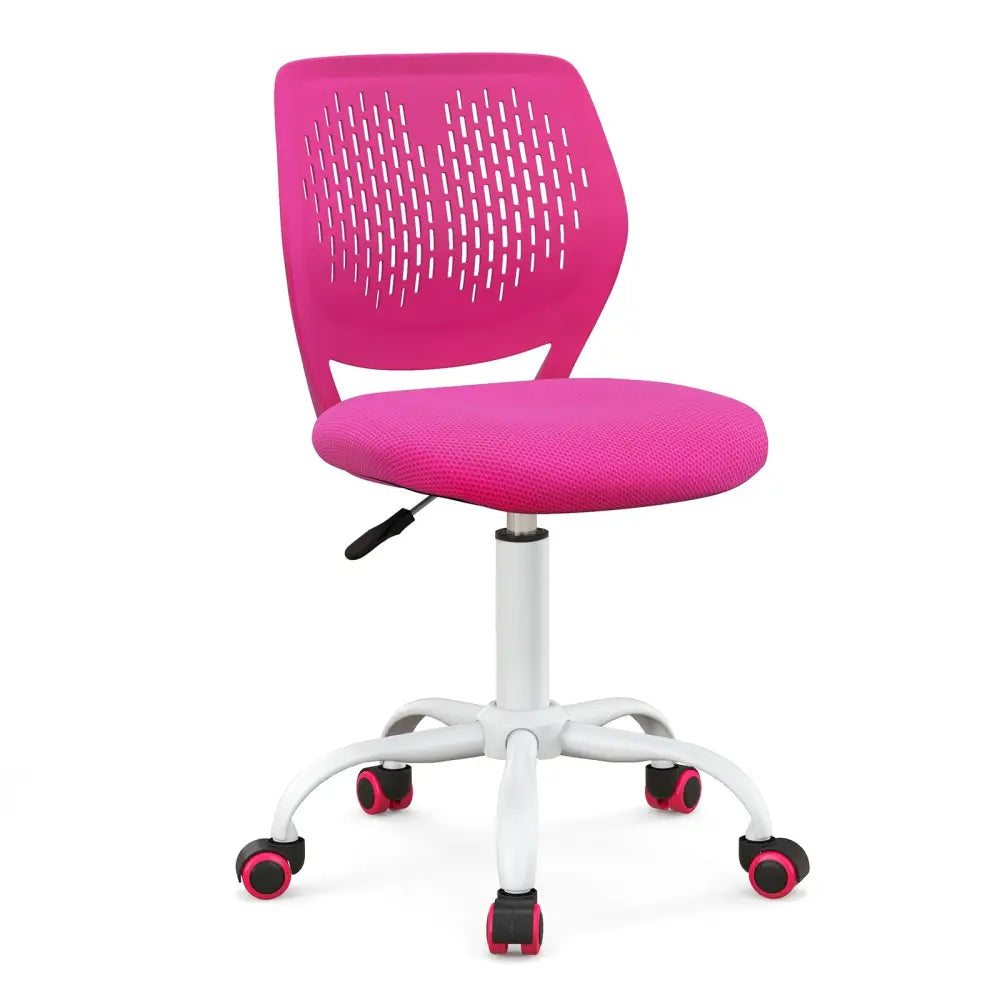 Ergonomic Children Study Chair with Adjustable Height-Pink - Pink - Kids Chairs & Seating
