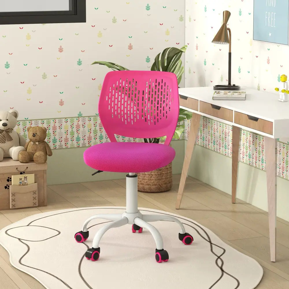 Ergonomic Children Study Chair with Adjustable Height-Pink - Pink - Kids Chairs & Seating