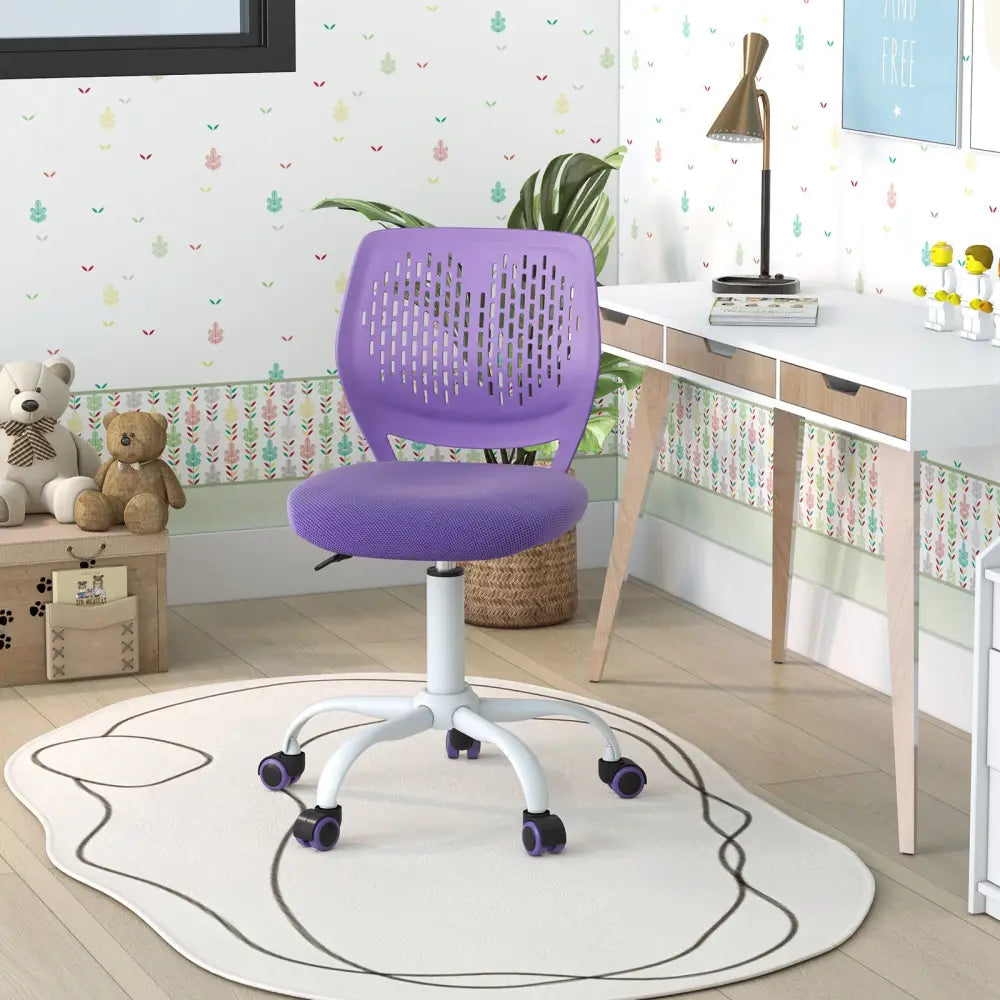 Ergonomic Children Study Chair with Adjustable Height-Purple - Purple - Kids Chairs & Seating