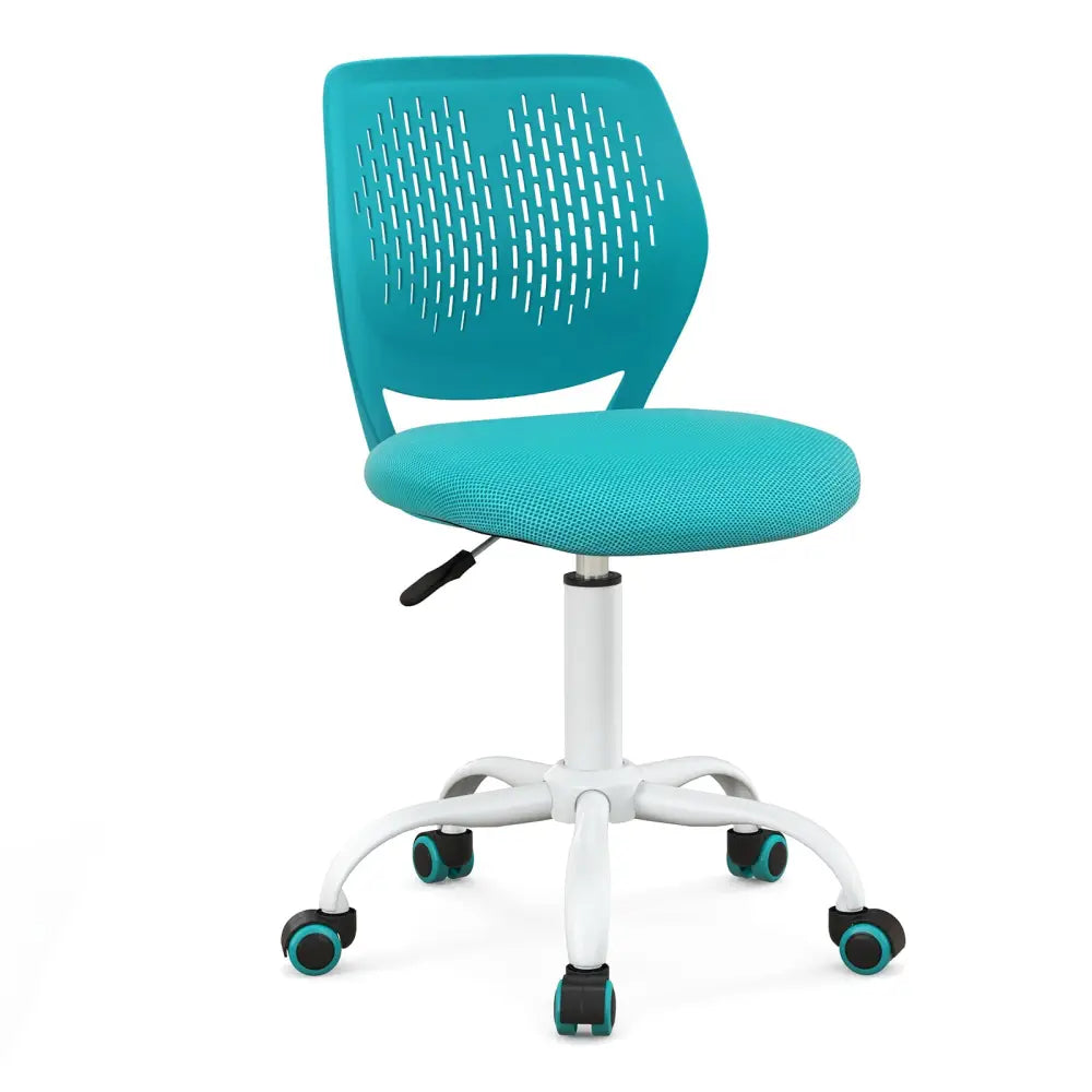 Ergonomic Children Study Chair with Adjustable Height-Turquoise - Turquoise - Kids Chairs & Seating