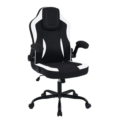 Ergonomic Computer Office Chair with 90Â° Flip-up Armrests-Black - Black - Ergonomic Chairs