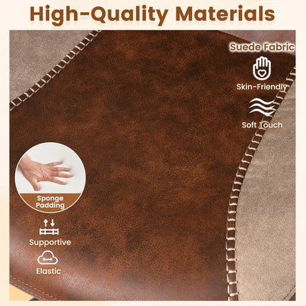 Ergonomic Office Chair Computer Desk Chair with 2D Headrest and Rocking Backrest-Brown - Brown - Ergonomic Chairs