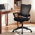 Ergonomic Office Chair Height Adjustable Computer Desk Chair with Breathable Butterfly Back-Black - Black - Ergonomic