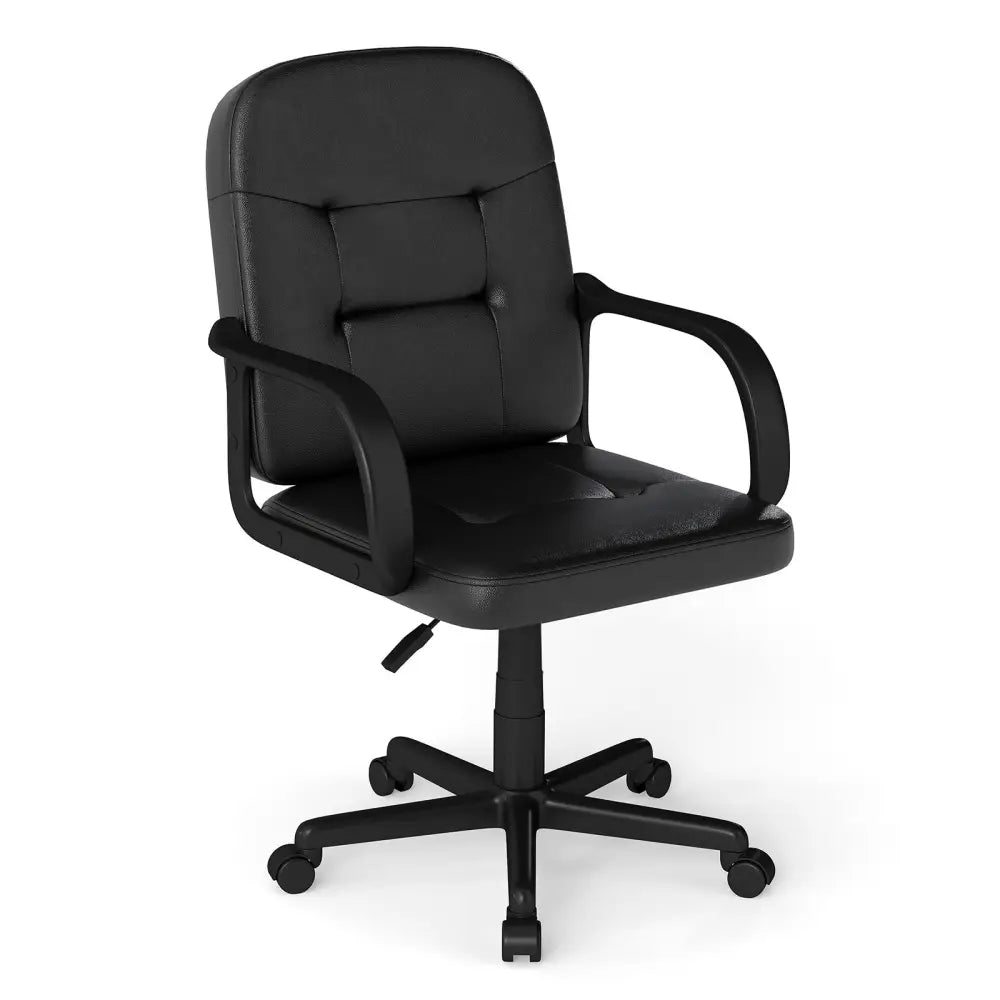 Ergonomic Office Chair with 360-degree Wheels - Black - Executive Chairs