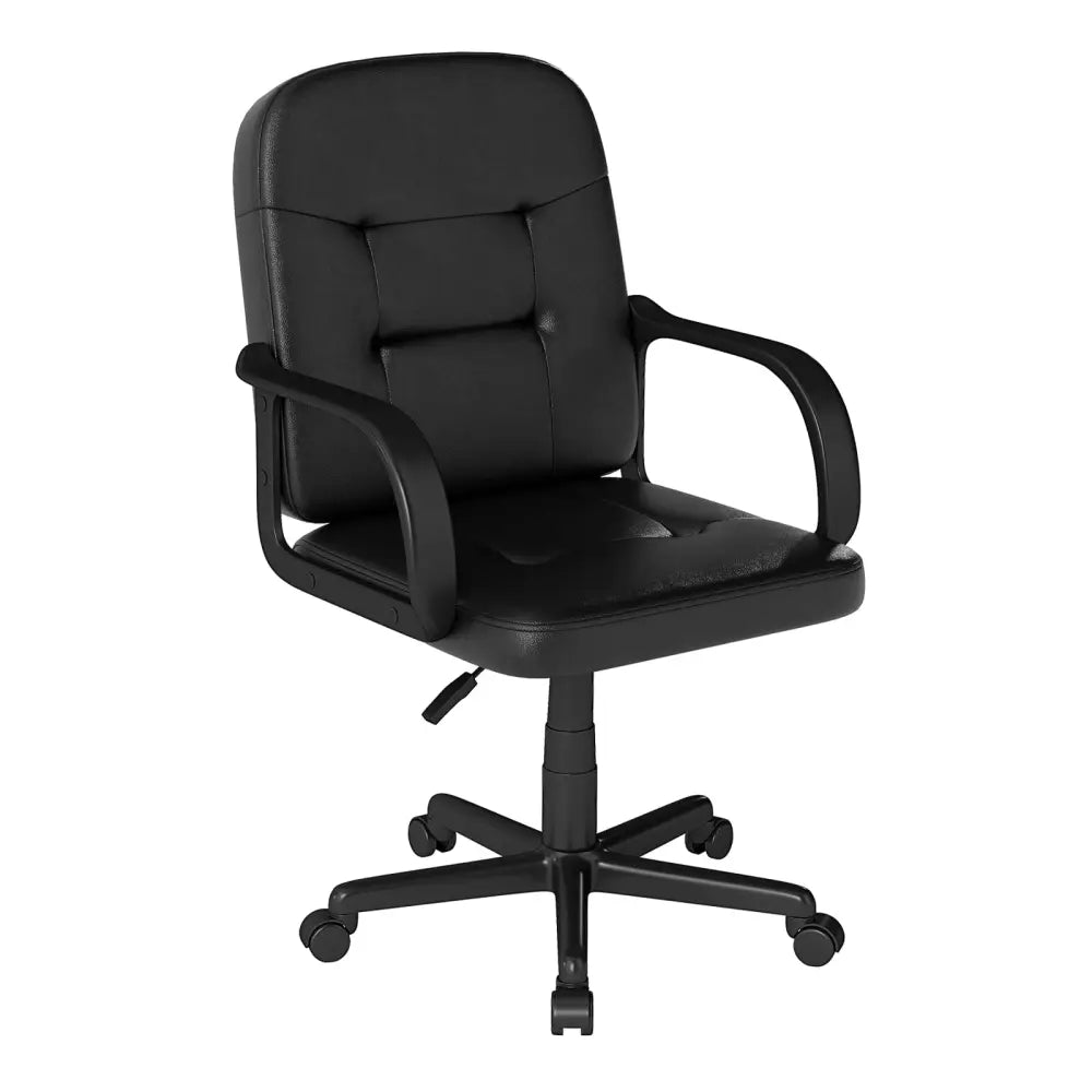 Ergonomic Office Chair with 360-degree Wheels - Black - Executive Chairs