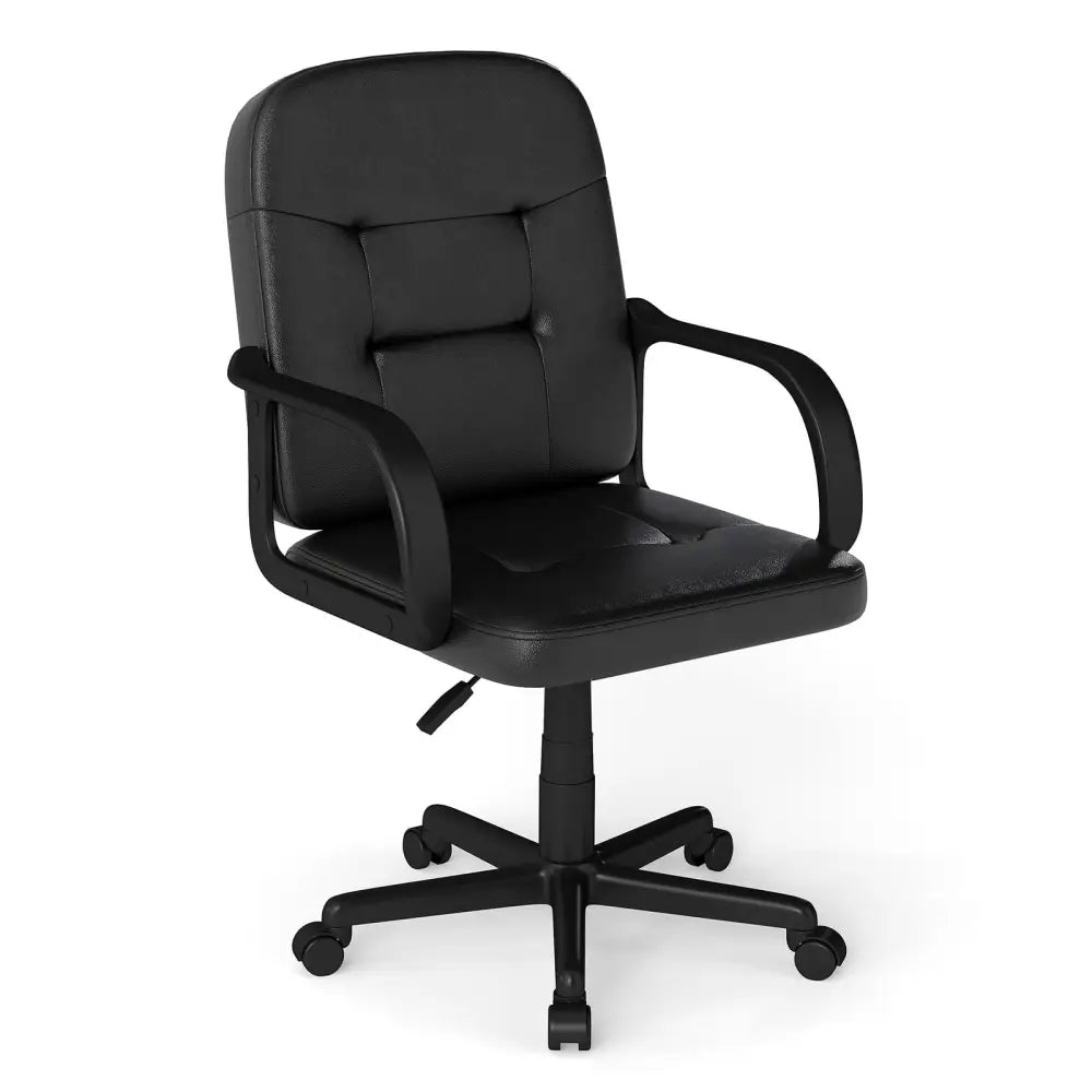 Ergonomic Office Chair with 360-degree Wheels - Black - Executive Chairs