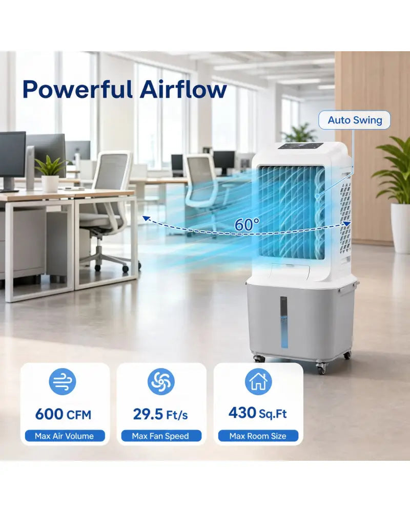 Evaporative Air Cooler with 7 Gallon Large Water Tank - Air Coolers