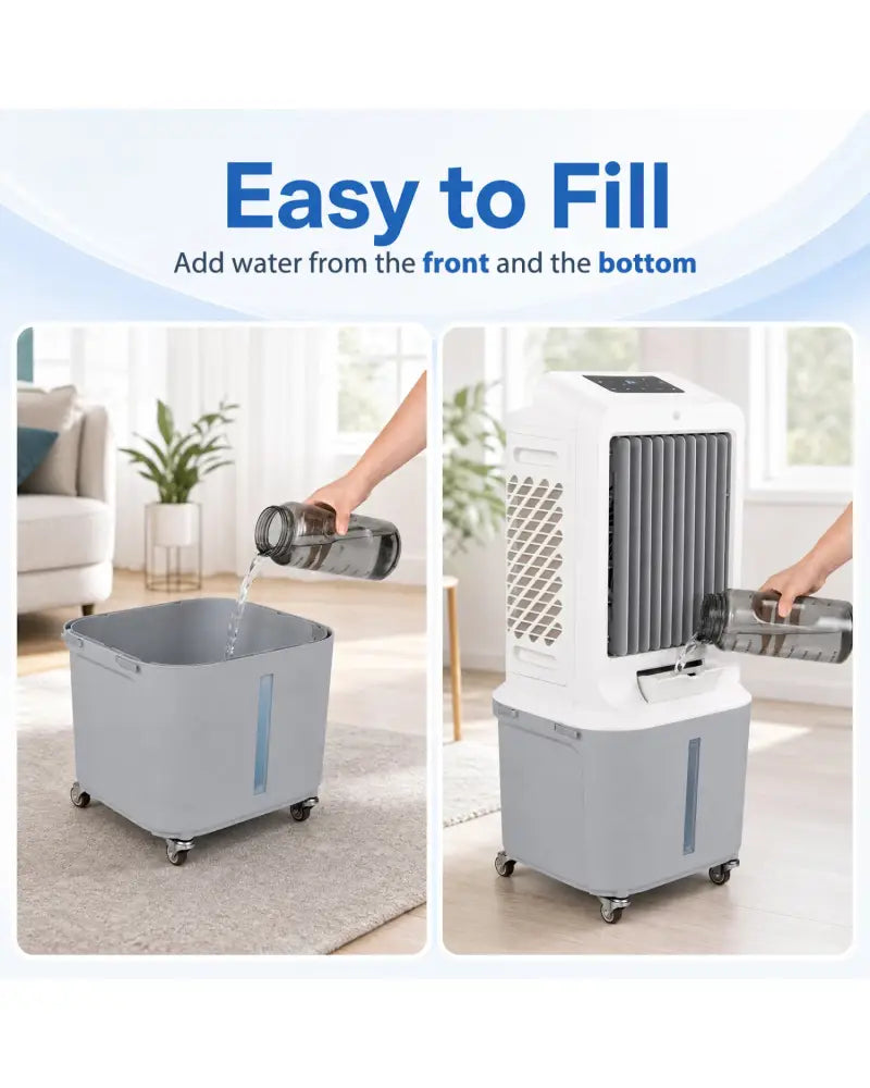 Evaporative Air Cooler with 7 Gallon Large Water Tank - Air Coolers