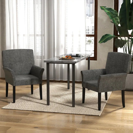 Executive Guest Chair Reception Waiting Room Arm Chair-Gray - Gray - Accent Chairs
