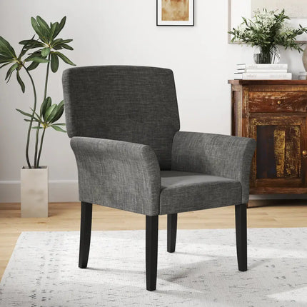 Executive Guest Chair Reception Waiting Room Arm Chair-Gray - Gray - Accent Chairs