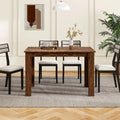 Extendable Dining Table for 4-8 People 47’’-62’’ Large Rectangular Kitchen Table-Rustic Brown - Rustic Brown - Dining