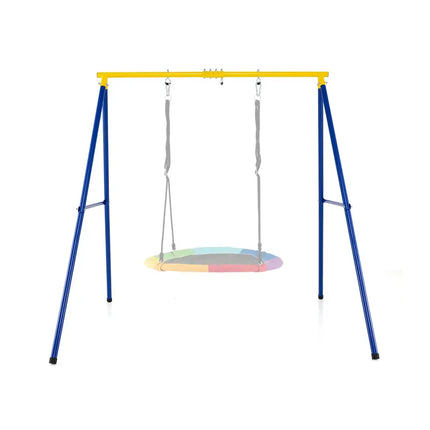 Extra Large Heavy Duty A-Frame Steel Swing Stand - Blue - Swing & Playsets