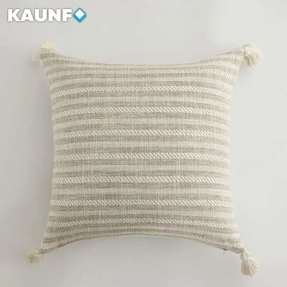 Tassel Cushion Cover – Linen Decorative Pillowcase