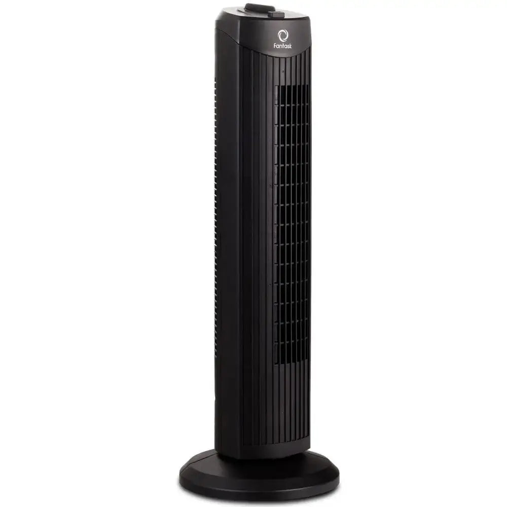Fantask 35W 28 Inch Quiet Bladeless Oscillating Tower Fan-Black Costway