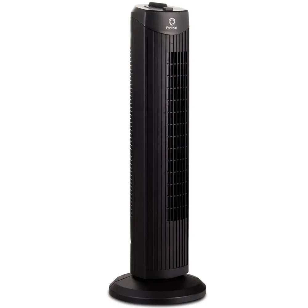 Fantask 35W 28 Inch Quiet Bladeless Oscillating Tower Fan-Black - Black - Fans