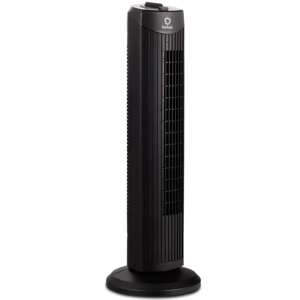 Fantask 35W 28 Inch Quiet Bladeless Oscillating Tower Fan-Black - Black - Fans