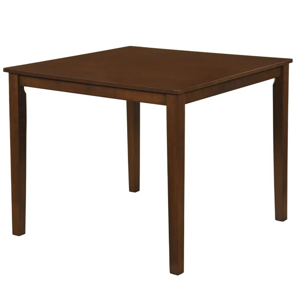 Farmhouse Dining Table for 4 People 35 Inches Square Kitchen Table-Walnut - Walnut - Dining Tables