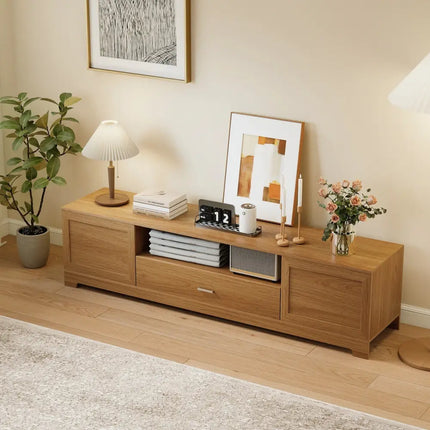 Farmhouse Rustic TV Stand for TVs up to 80’’-Natural - Natural - Entertainment Centers & TV Stands