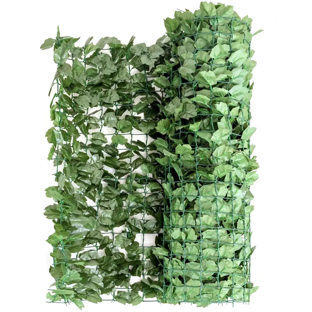 Faux Ivy Leaf Decorative Privacy Fence-59 x 118 Inch - Green - Outdoor Privacy Screens