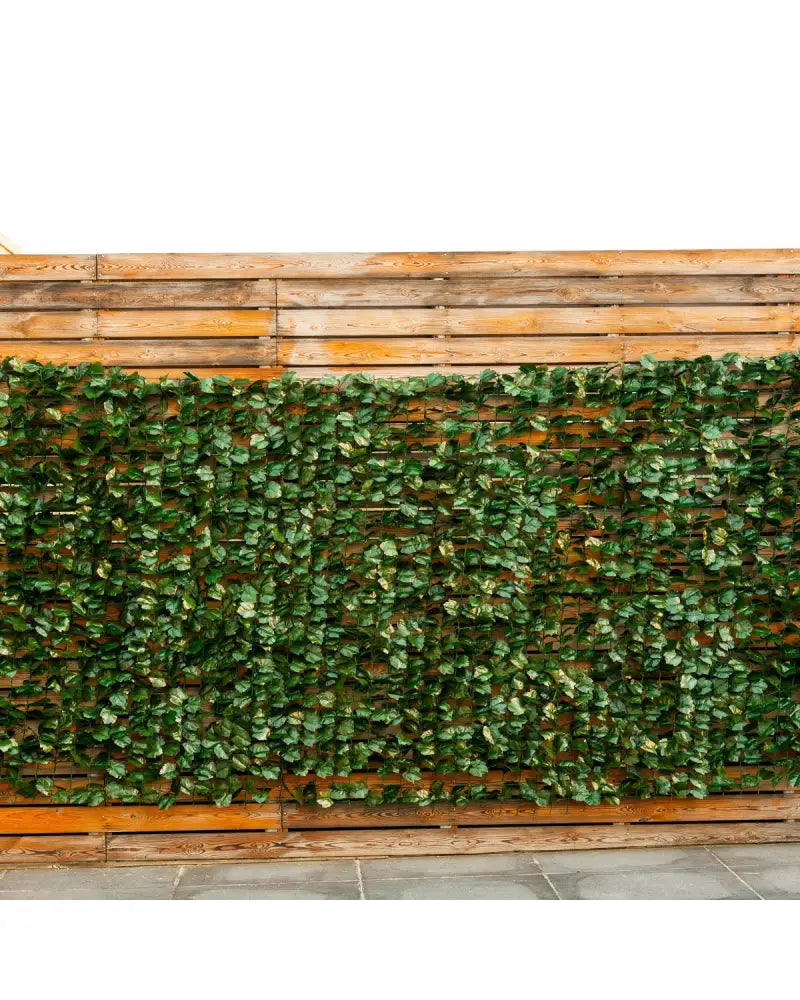 Faux Ivy Leaf Decorative Privacy Fence-59 x 95 Inch - Green - Outdoor Privacy Screens