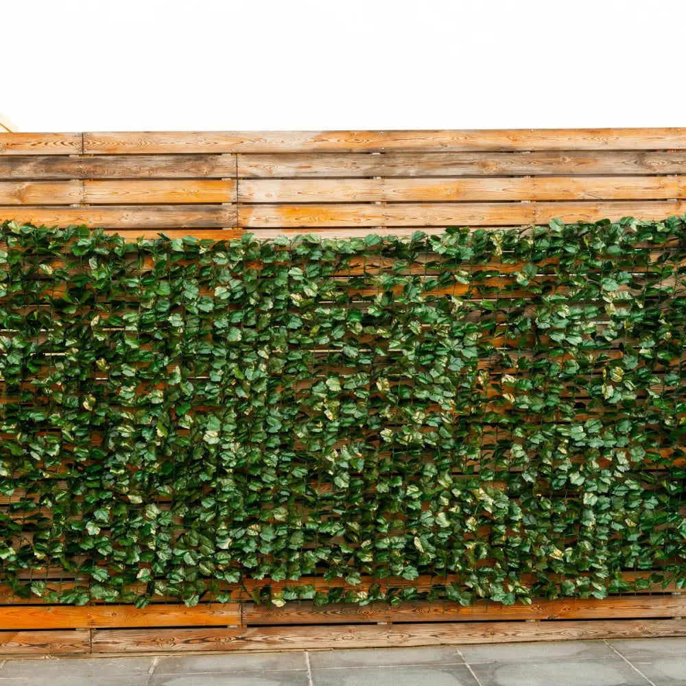 Faux Ivy Leaf Decorative Privacy Fence-59 x 95 Inch - Green - Outdoor Privacy Screens