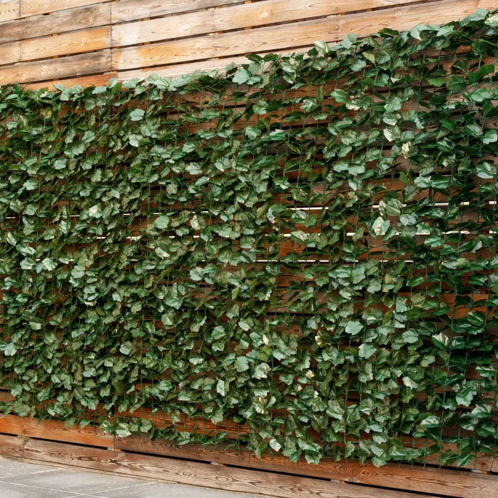 Faux Ivy Leaf Decorative Privacy Fence-59 x 95 Inch - Green - Outdoor Privacy Screens