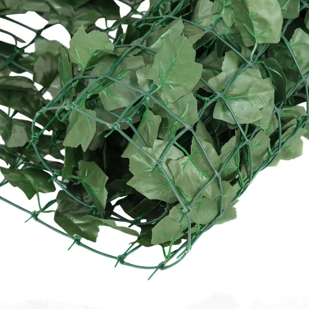 Faux Ivy Leaf Decorative Privacy Fence-59 x 95 Inch - Green - Outdoor Privacy Screens