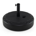Fillable Umbrella Base 90 LBS Heavy Duty Sand Filled Round Market Umbrella Stand-Black - Black - Outdoor Umbrella Bases