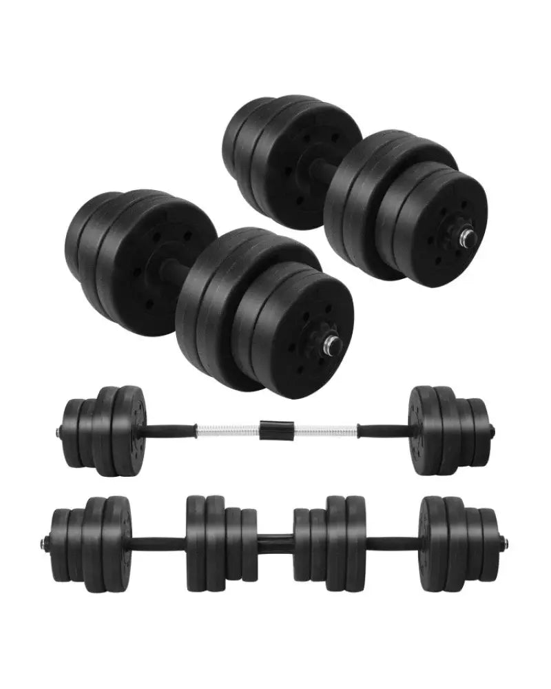 Fitness Room Set: Dumbbell Weight Set + 3-in-1 3HP Folding Treadmill - Exercise Machines