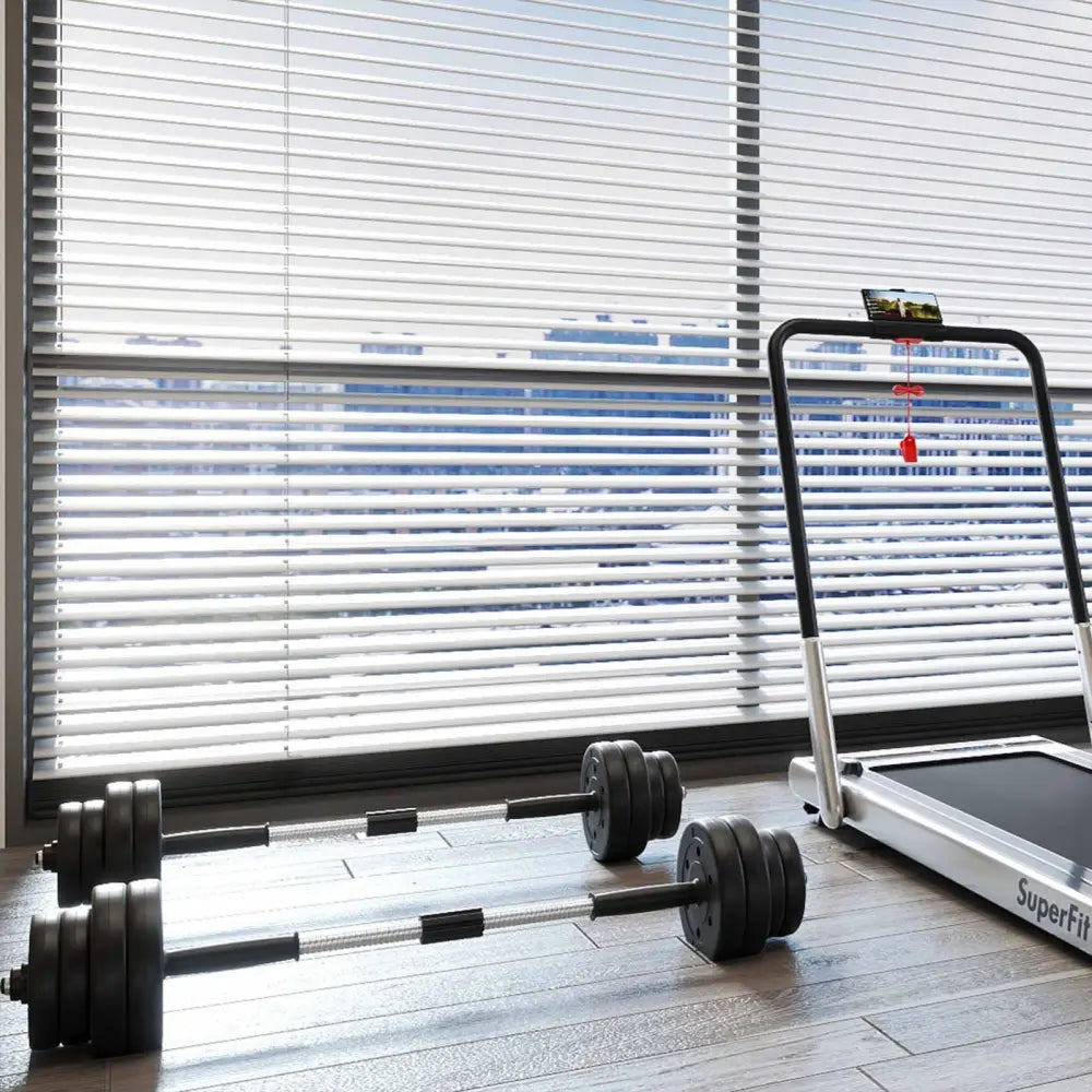 Fitness Room Set: Dumbbell Weight Set + 3-in-1 3HP Folding Treadmill - Exercise Machines