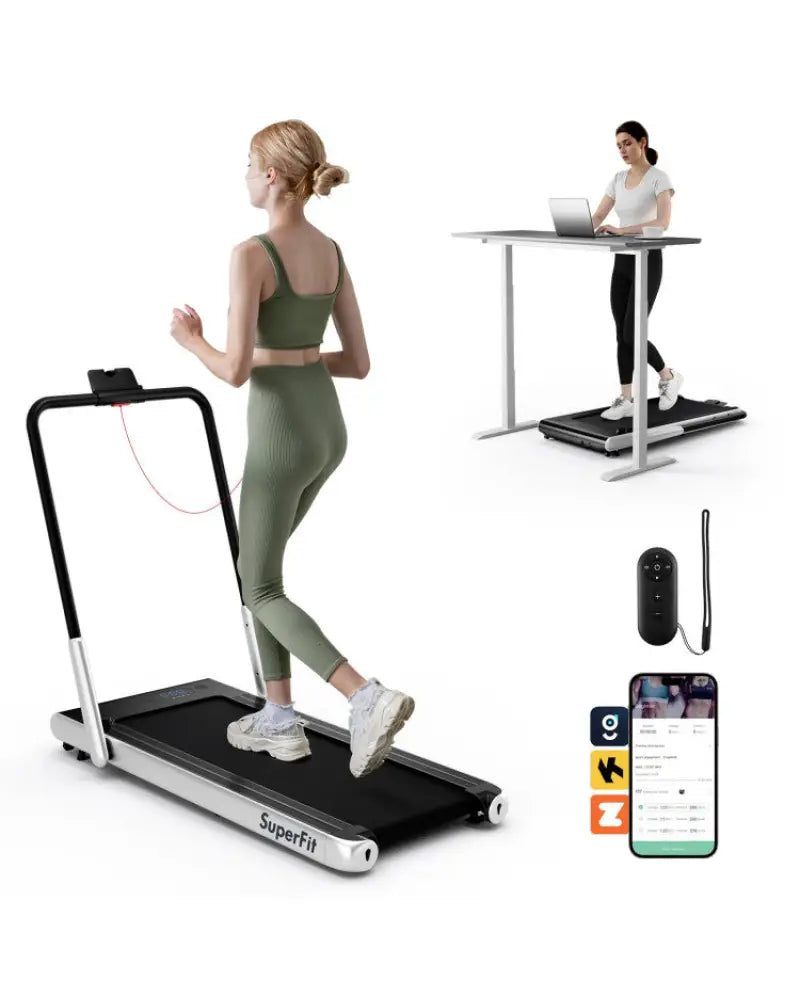 Fitness Room Set: Dumbbell Weight Set + 3-in-1 3HP Folding Treadmill - Exercise Machines