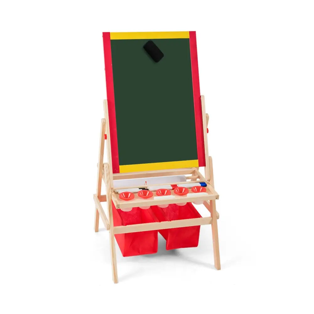 Flip-Over Double-Sided Kids Art Easel - Multicolor - Art Easels