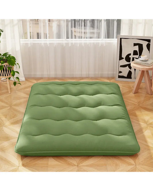 Floor Mattress with Washable Cover and Carry Bag-Full Size - Green - Mattresses
