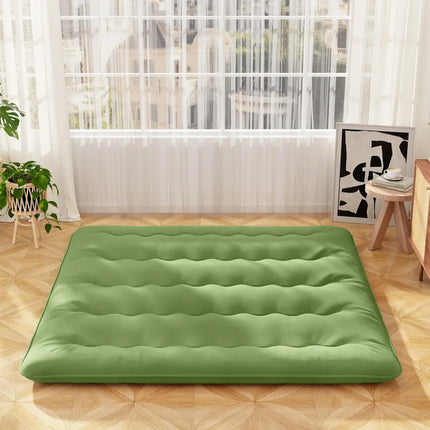 Floor Mattress with Washable Cover and Carry Bag-King Size - Green - Mattresses
