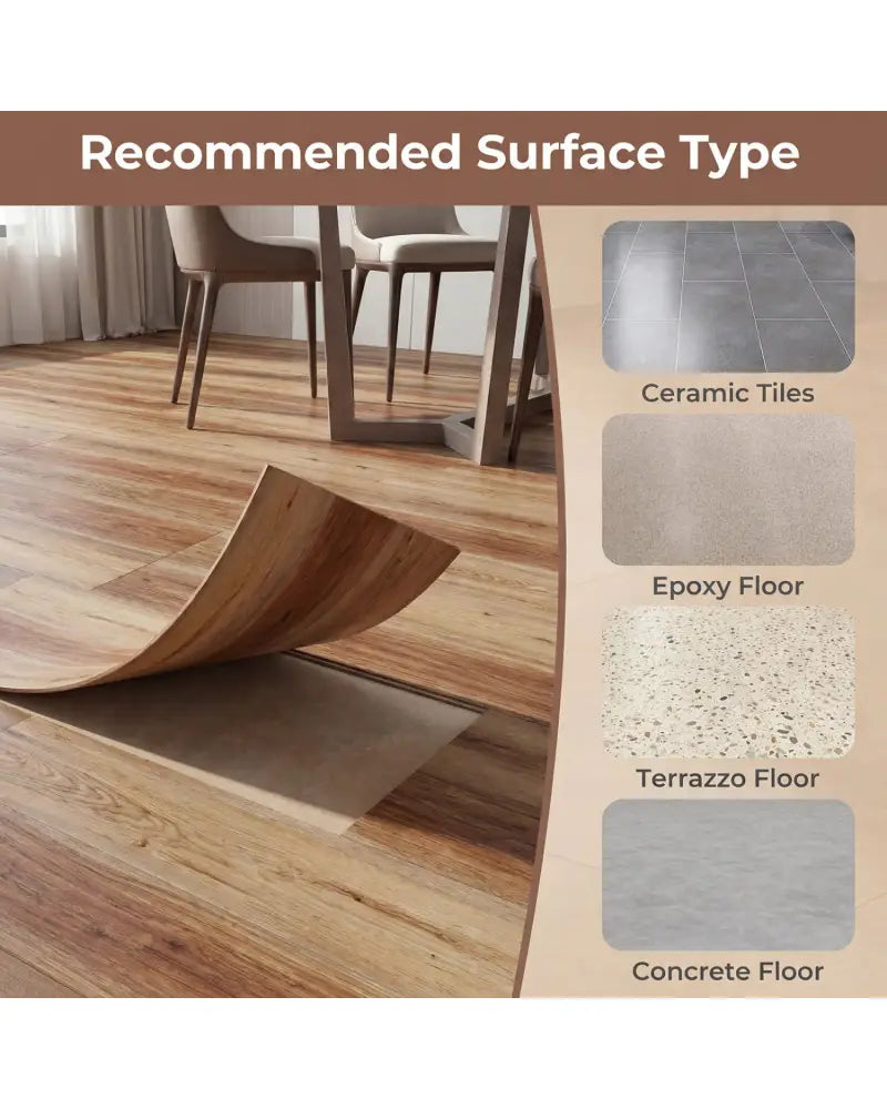 Floor Tile Vinyl Flooring Waterproof Vinyl Plank Flooring-Brown - Foam Floor Tiles