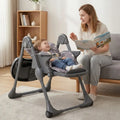Folable High Chair with Detachable Cushion and High Chair for Babies and Toddlers-Gray - Gray - High Chairs