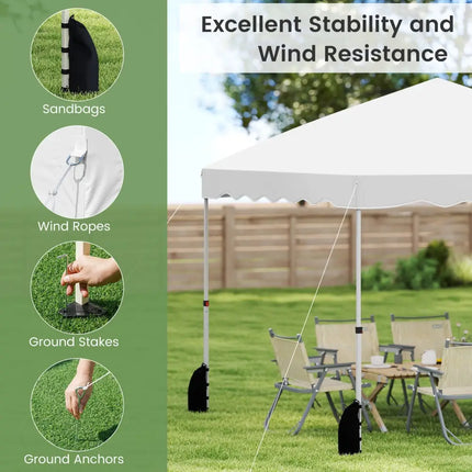 Foldable 10 X 10 Feet Pop up Canopy Tent with Wheeled Bag-Pink - Pink - Canopies