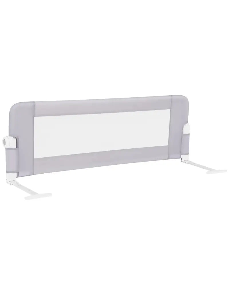 Foldable Bed Rail Swing Down Baby Bed Guard Rail-Light Gray - Light Gray - Bed Rails