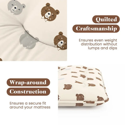 Foldable Futon Mattress with Washable Cover and Carry Bag for Camping-Full Size - Brown - Mattresses