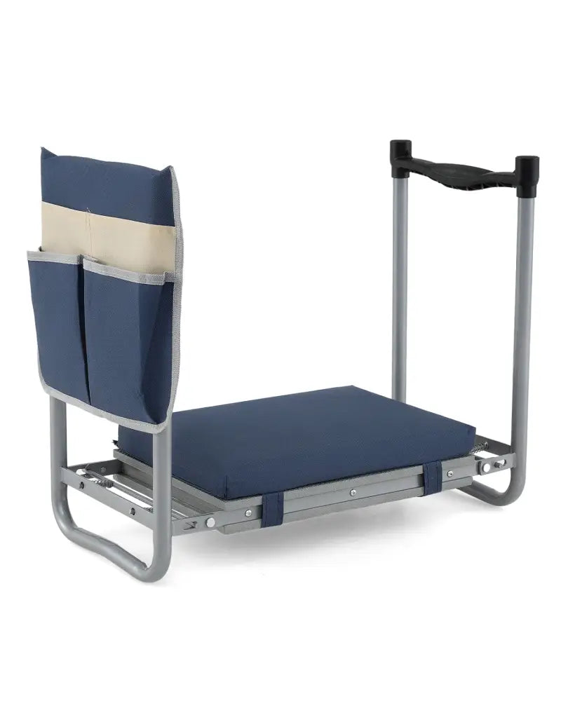 Foldable Garden Kneeler and Seat for Seniors Gardeners-Navy - Navy - Garden Tools