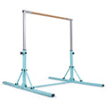 Foldable Gymnastics Bar for Kids with 3-Level Adjustable Heights-Green - Green - Yoga Accessories