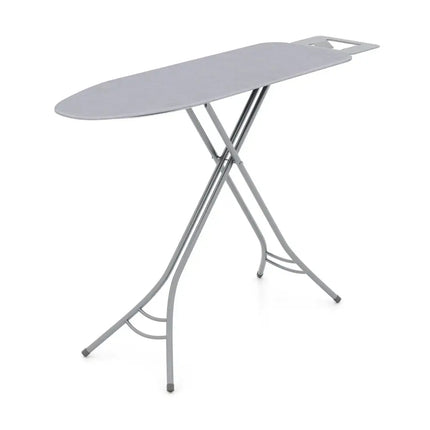 Foldable Ironing Board with Iron Rest and Adjustable Height-Gray Costway