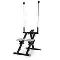Foldable Stair Stepper with Detachable Handlebar-Black - Black - Exercise Machines