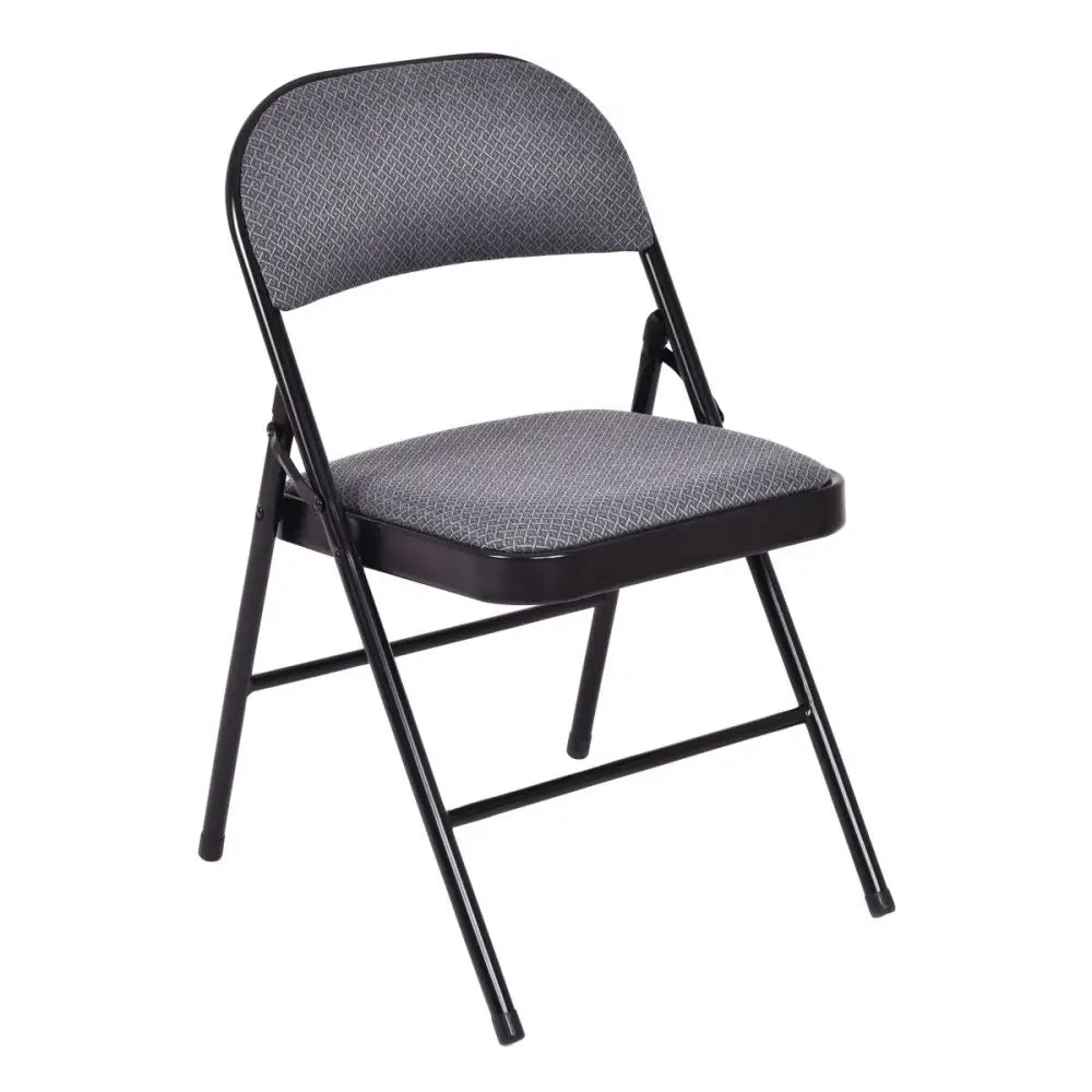 Folding Chair Set with Upholstered Seat and Fabric Covered Backrest - Conference Chairs